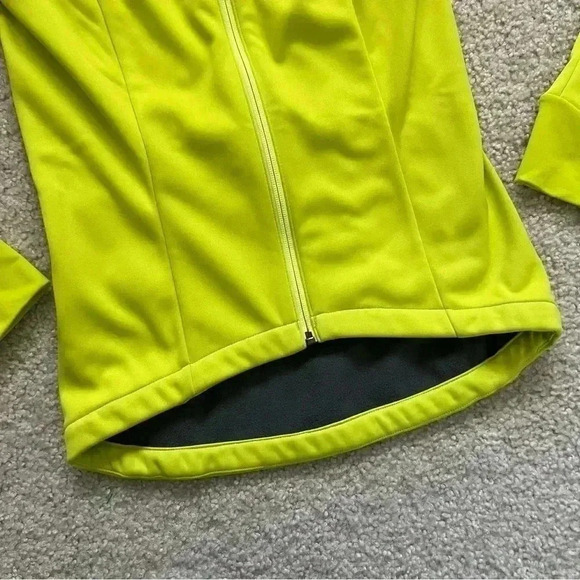 Mavic Women Biking Cycling Jacket Size Medium Yellow Full Zip Made In France - Picture 9 of 16